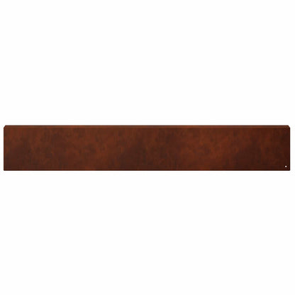 Garden Cover Profile 100 x 5 x 15 cm Steel 10 pcs Weathering steel