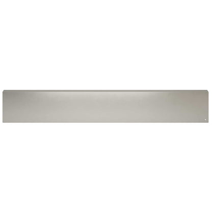 vidaXL Garden Cover Profile 2 pcs 100 x 6 x 15 cm Stainless Steel 3