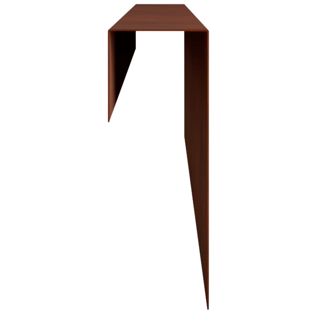 Garden Cover Profile 100 x 6 x 15 cm Steel 10 pcs Weathering steel