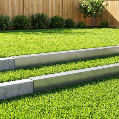 Garden Cover Profile 100 x 20 x 15 cm Steel 10 pcs Galvanised steel
