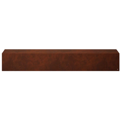 Garden Cover Profile 100 x 20 x 15 cm Steel 10 pcs Weathering steel