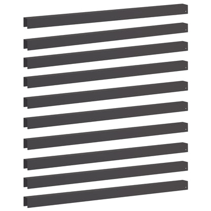 Garden Cover Profile 100 x 5 x 5 cm Steel 10 pcs Black