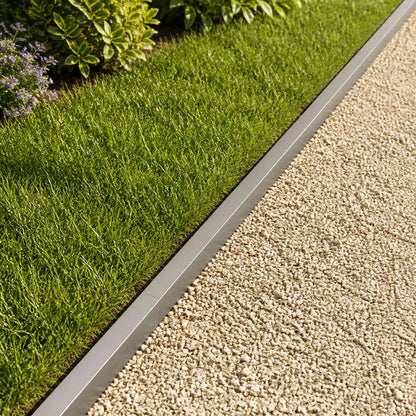 Garden Cover Profile 100 x 5 x 5 cm Steel 20 pcs Stainless steel
