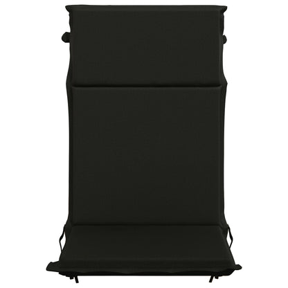 vidaXL High Back Chair Cushion GEMERT 4 pcs 100% Polyester Black 4