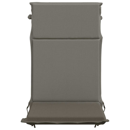 vidaXL High Back Chair Cushion GEMERT 6 pcs 100% Polyester Grey 4