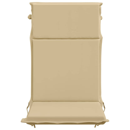vidaXL High Back Chair Cushion GEMERT 4 pcs 100% Polyester Beige 4