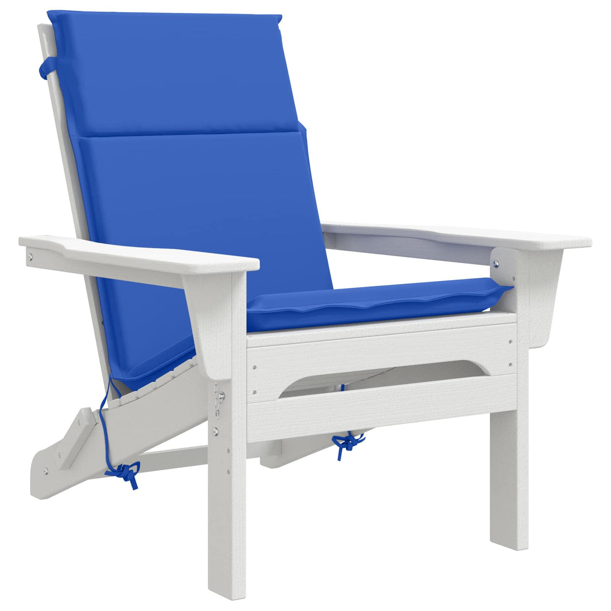 vidaXL High Back Chair Cushion GEMERT 4 pcs 100% Polyester Royal Blue 3