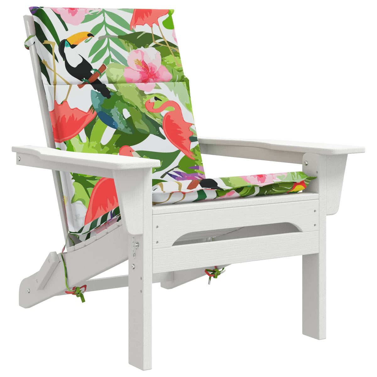 vidaXL High Back Chair Cushion GEMERT 4 pcs 100% Polyester Multicolour 3