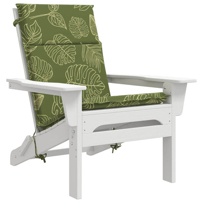 vidaXL High Back Chair Cushion GEMERT 4 pcs 100% Polyester Leaf Design 3