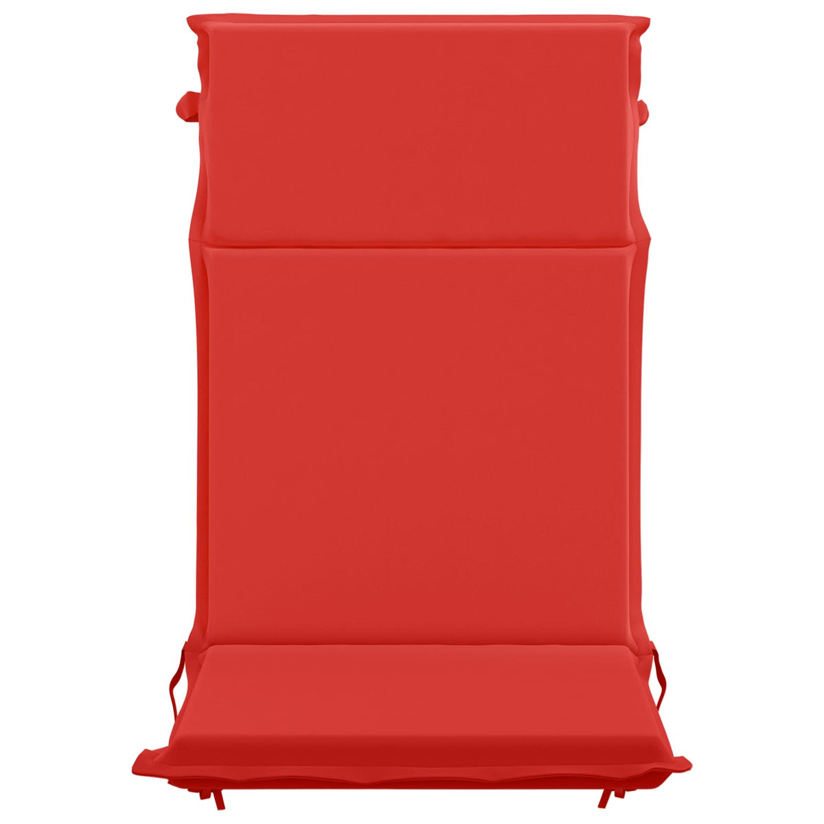 vidaXL High Back Chair Cushion GEMERT 4 pcs 100% Polyester Red 4