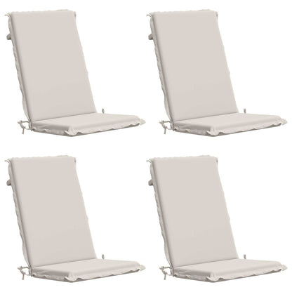 High Back Chair Cushion GEMERT 100% Polyester White 4 pcs White (melange)