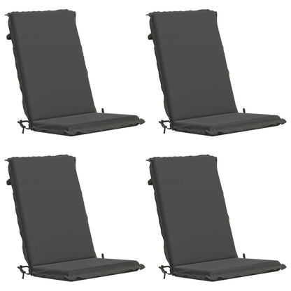 High Back Chair Cushion GEMERT 100% Polyester 4 pcs Anthracite (polyester)