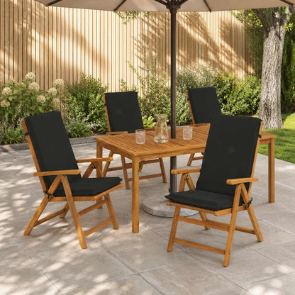 High Back Chair Cushion GEMERT 100% Polyester 4 pcs Black (polyester)
