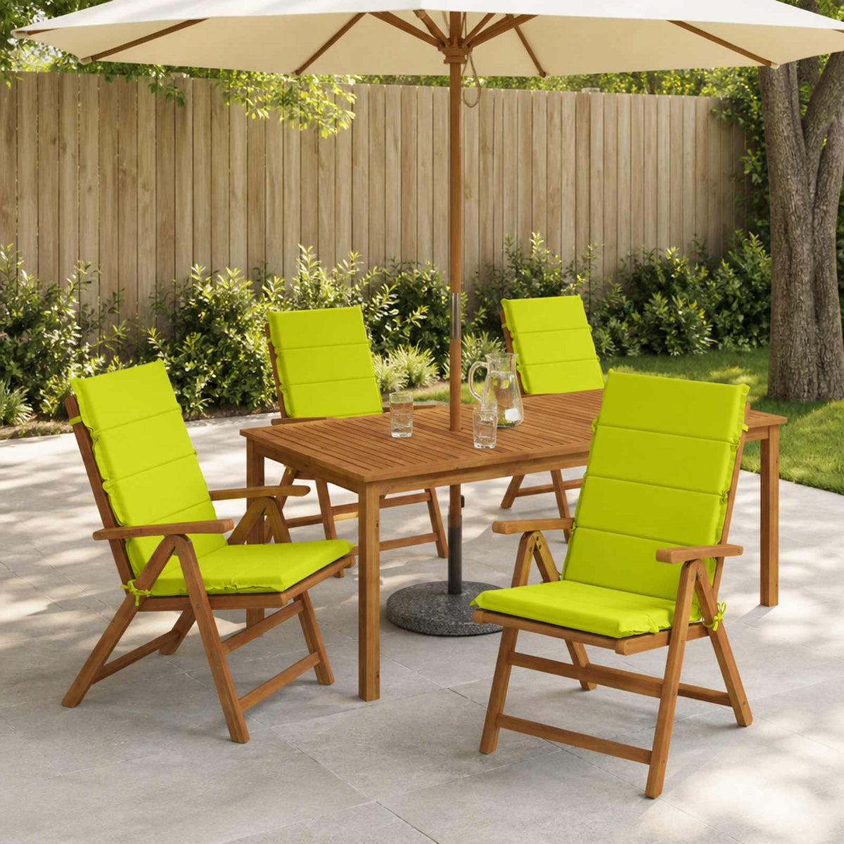 High Back Chair Cushion GEMERT 100% Polyester High Back Cushion (polyester) 6 pcs Bright green
