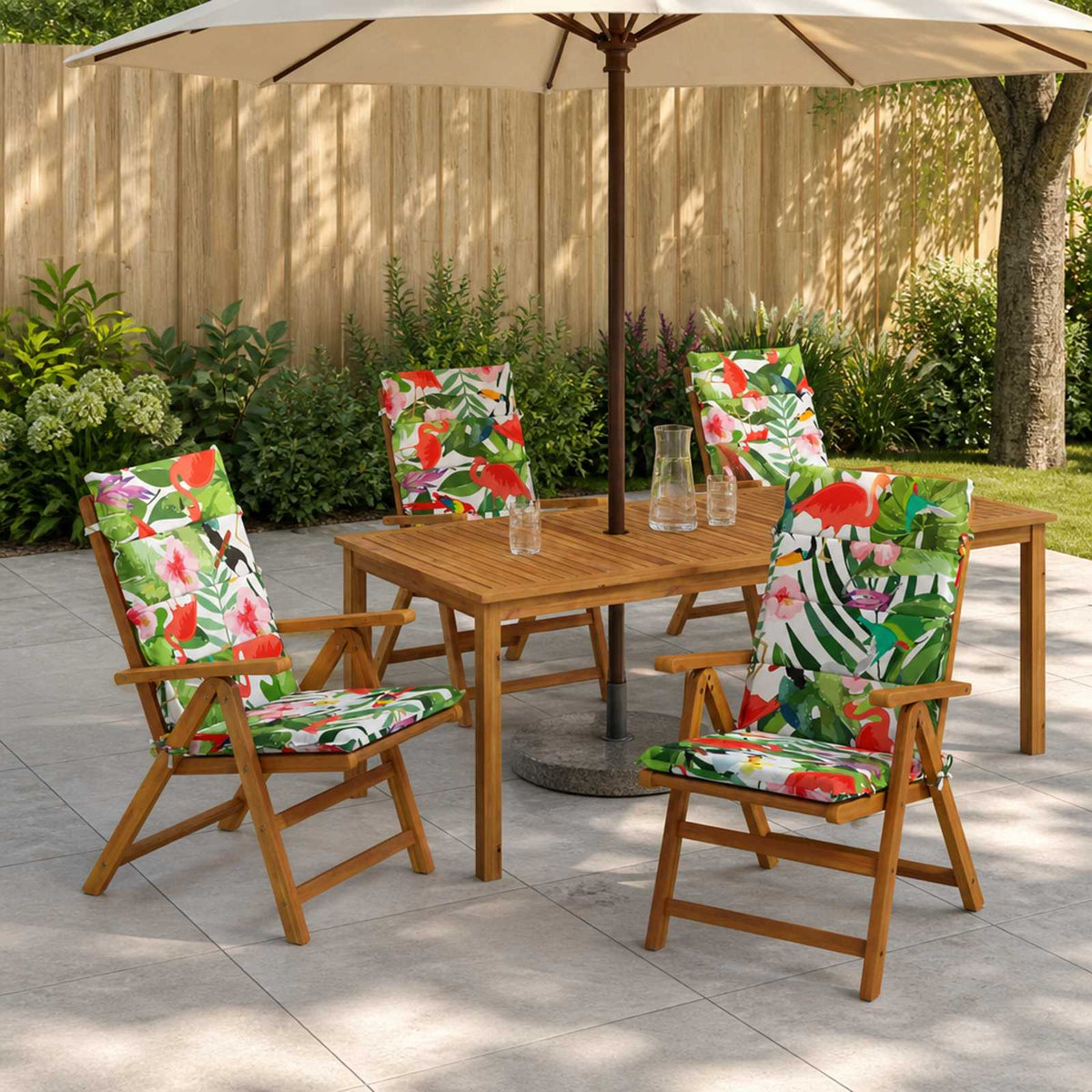 High Back Chair Cushion GEMERT Polyester Multicolour