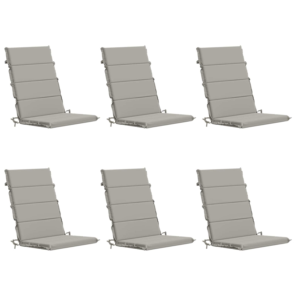 High Back Chair Cushion GEMERT 100% Polyester High Back Cushion (polyester) 6 pcs Grey