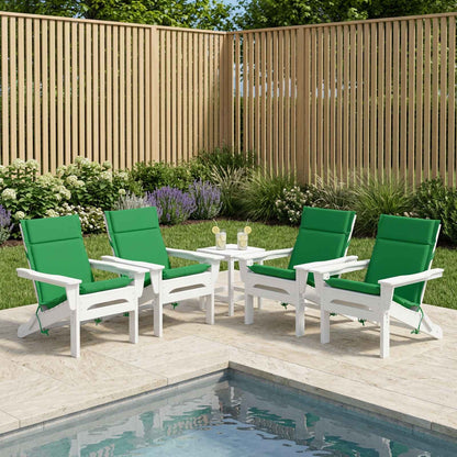 Low Back Chair Cushion GEMERT 100% Polyester Grey 110 x 50 x 3 cm 6 pcs Green (polyester)