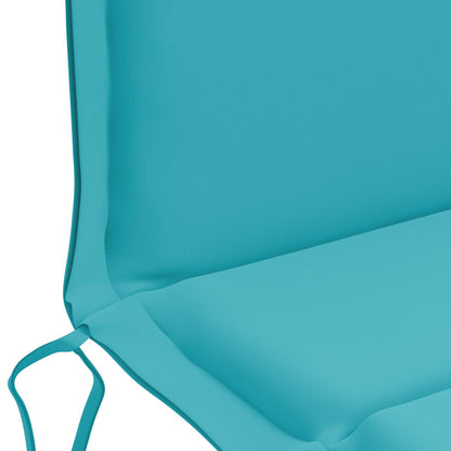 Low Back Chair Cushion GEMERT 100% Polyester Taupe 110 x 50 x 3 cm 6 pcs Turquoise (polyester)