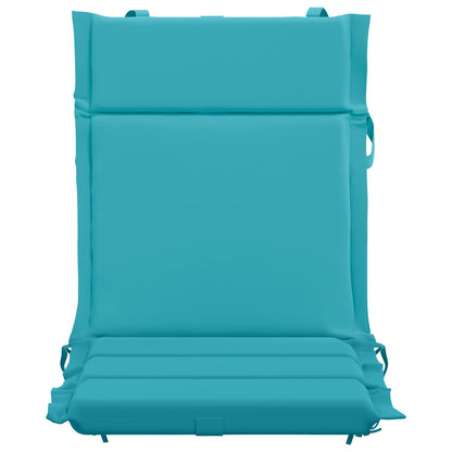 Low Back Chair Cushion GEMERT 100% Polyester Taupe 110 x 50 x 3 cm 6 pcs Turquoise (polyester)