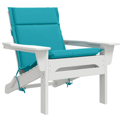 Low Back Chair Cushion GEMERT 100% Polyester Taupe 110 x 50 x 3 cm 6 pcs Turquoise (polyester)