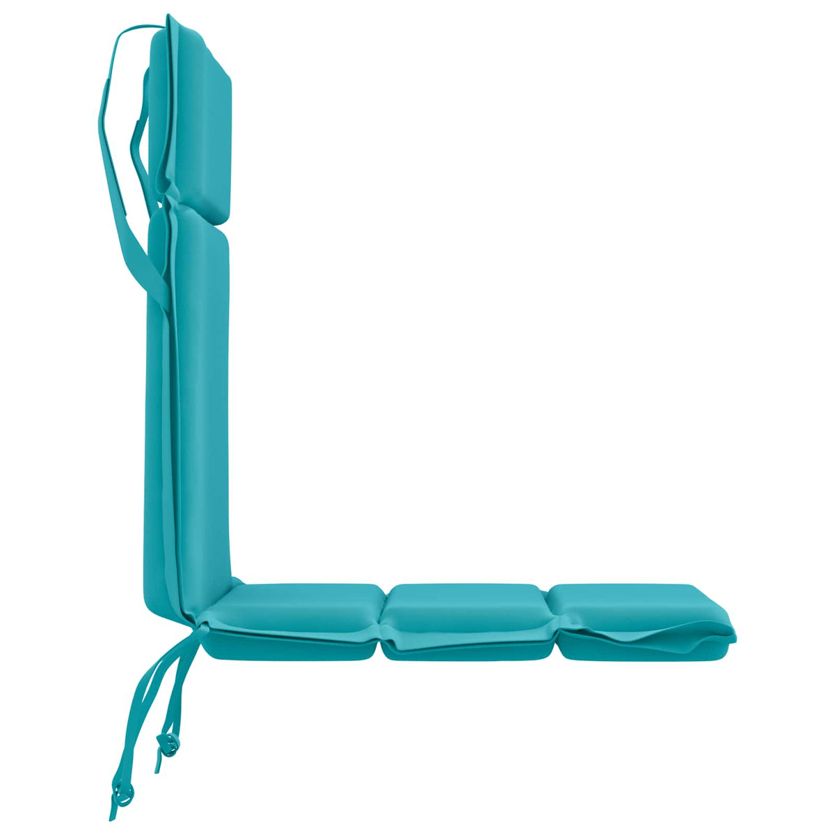 Low Back Chair Cushion GEMERT 100% Polyester Taupe 110 x 50 x 3 cm 6 pcs Turquoise (polyester)