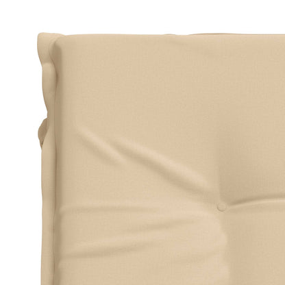 Sunlounger Cushion GEMERT 100% Polyester Melange 190 x 60 x 9 cm Cream