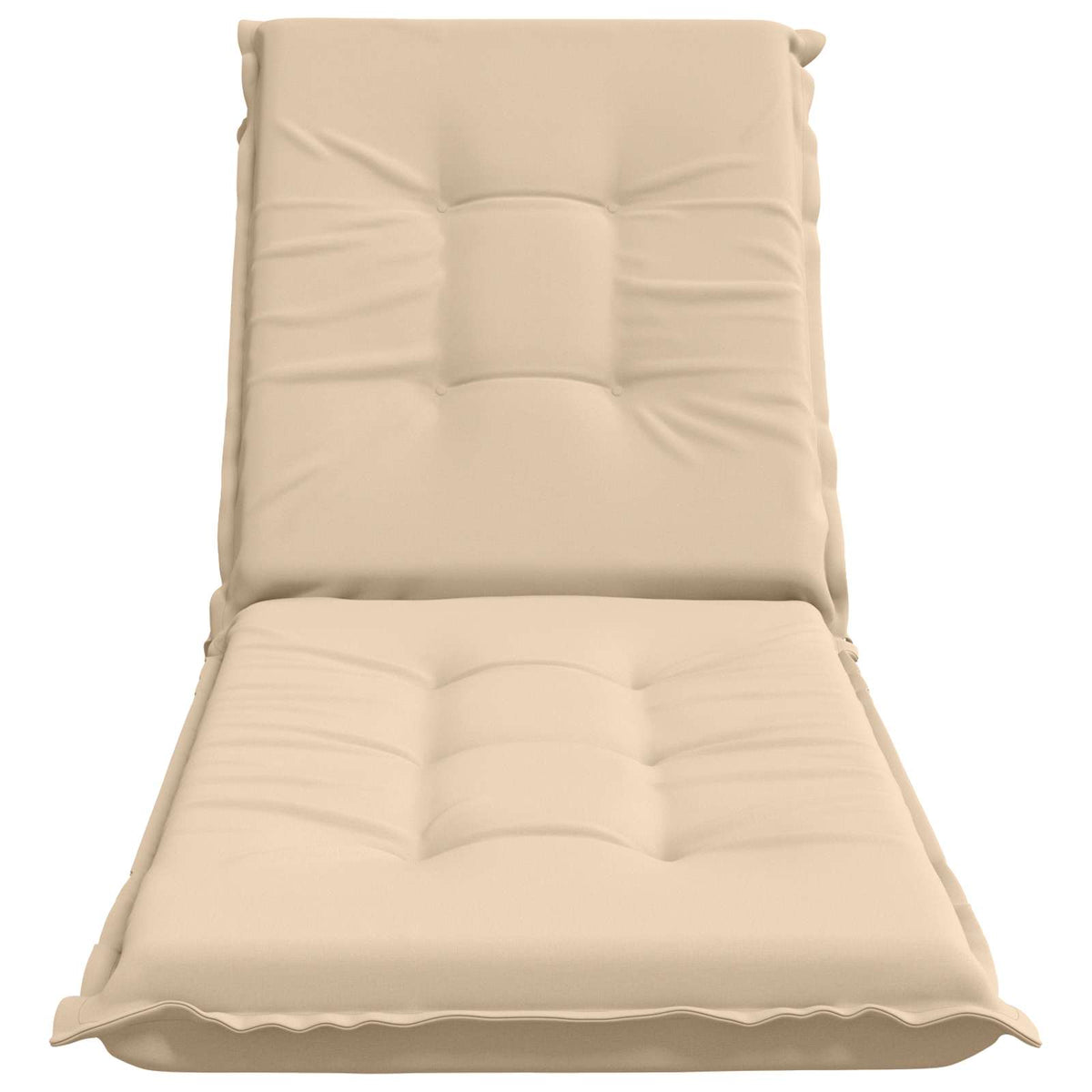 Sunlounger Cushion GEMERT 100% Polyester Melange 190 x 60 x 9 cm Cream