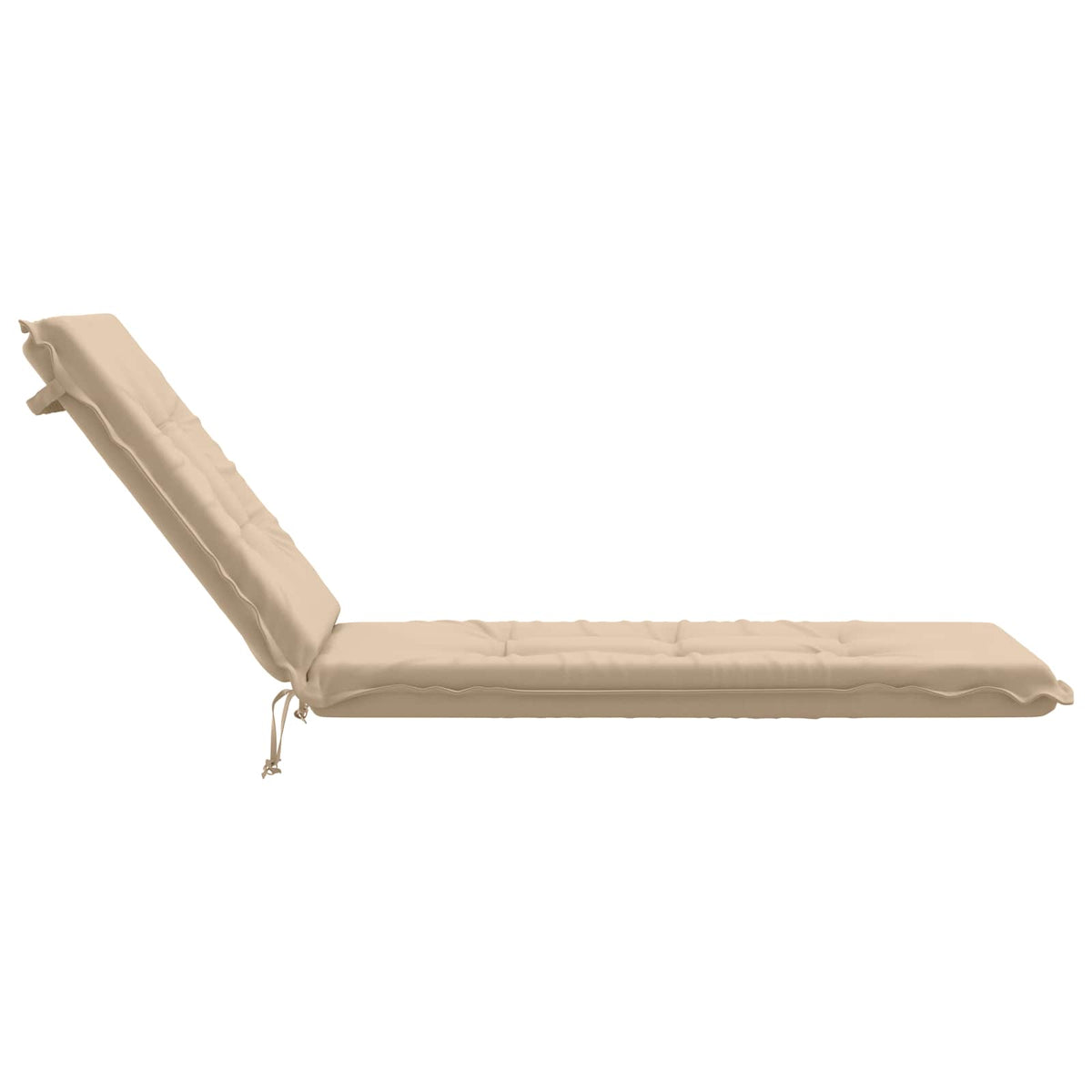 Sunlounger Cushion GEMERT 100% Polyester Melange 190 x 60 x 9 cm Cream