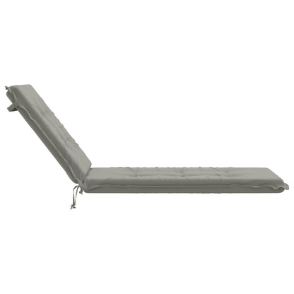 Sunlounger Cushion GEMERT Polyester 190 x 60 x 9 cm Grey