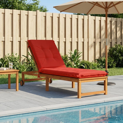 Sunlounger Cushion GEMERT Polyester 190 x 60 x 9 cm Red