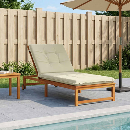 Sunlounger Cushion GEMERT Polyester 190 x 90 x 9 cm Cream