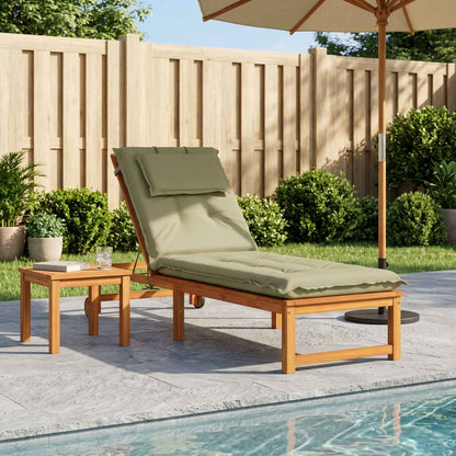 Sunlounger Cushion GEMERT 100% Polyester Melange Light green