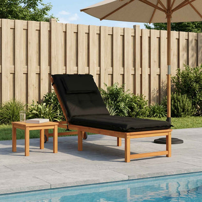Sunlounger Cushion GEMERT 100% Polyester Melange Black