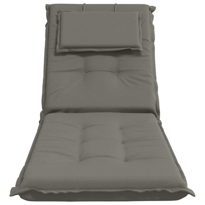 Sunlounger Cushion GEMERT 100% Polyester Melange Grey