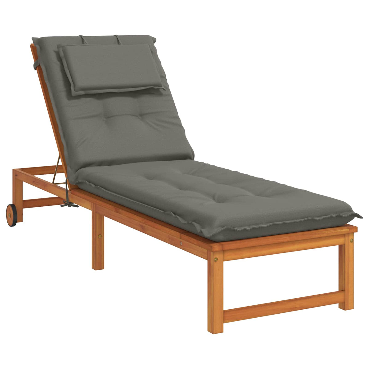 Sunlounger Cushion GEMERT 100% Polyester Melange Grey