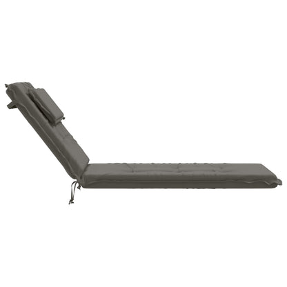 Sunlounger Cushion GEMERT 100% Polyester Melange Grey
