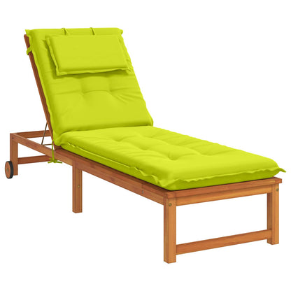 vidaXL Sunlounger Cushion GEMERT 100% Polyester Bright Green 3