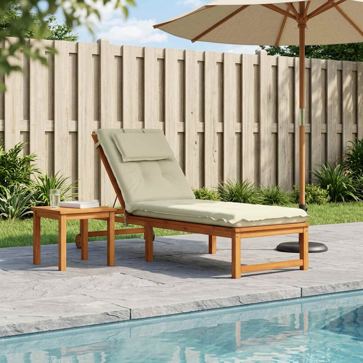 Sunlounger Cushion GEMERT Polyester Cream