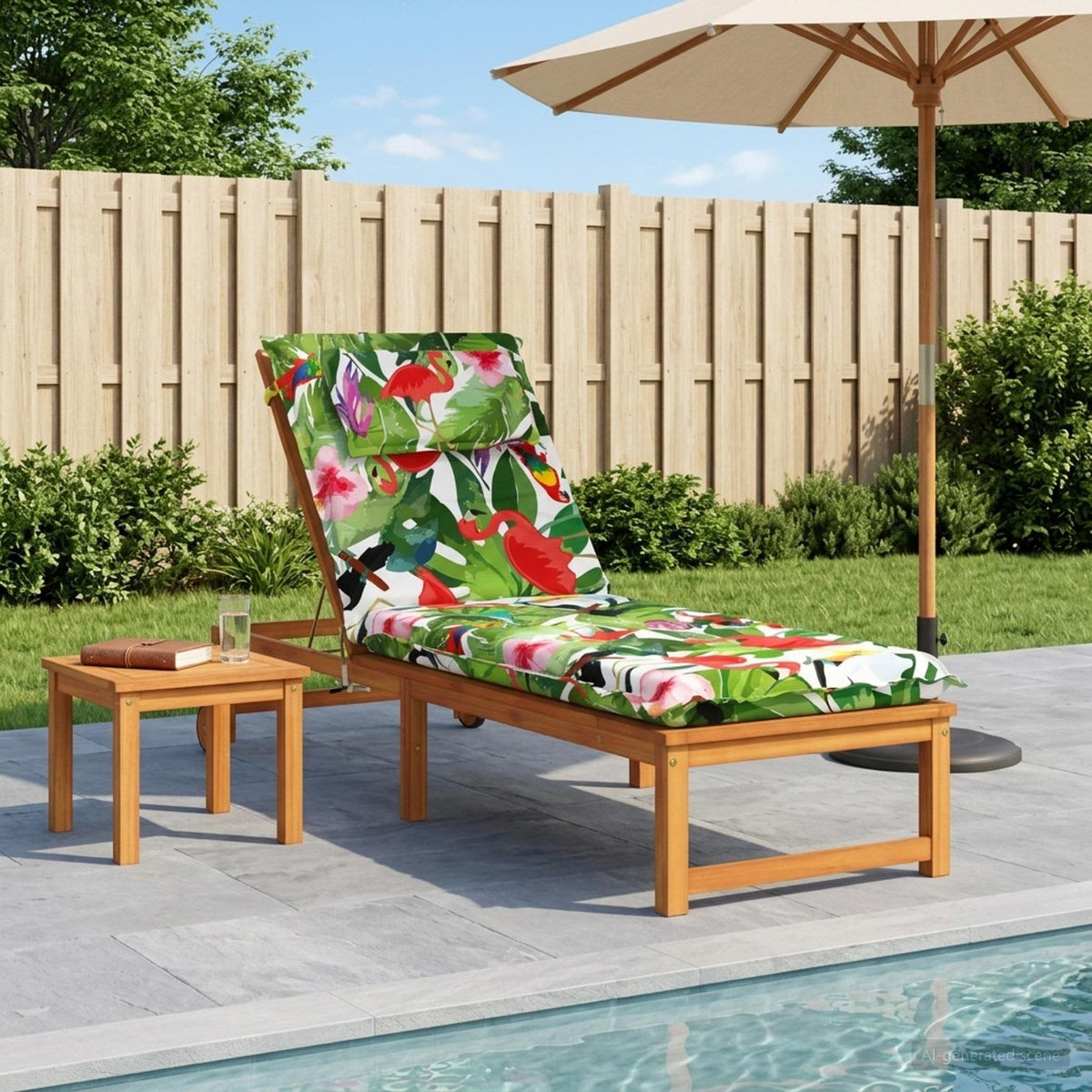 Sunlounger Cushion GEMERT Polyester Multicolour