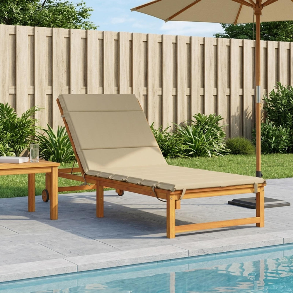 vidaXL Sunlounger Cushion GEMERT Polyester 200 x 70 x 3 cm