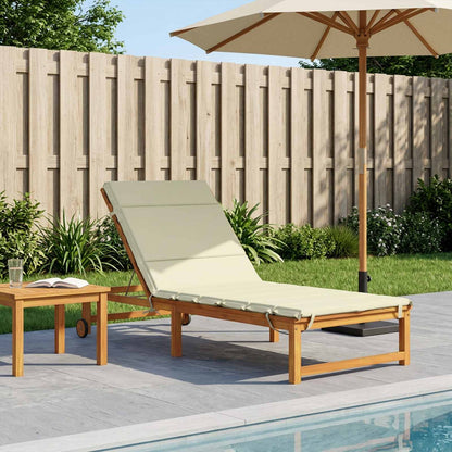 Sunlounger Cushion GEMERT Polyester 200 x 70 x 3 cm Cream