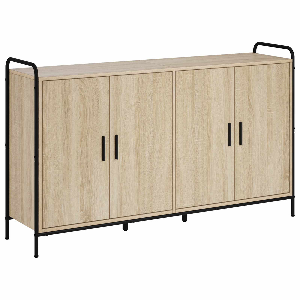 Sideboard 135 x 33 x 81 cm Engineered Wood Sonoma oak