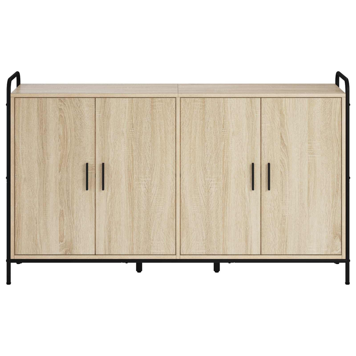 Sideboard 135 x 33 x 81 cm Engineered Wood Sonoma oak