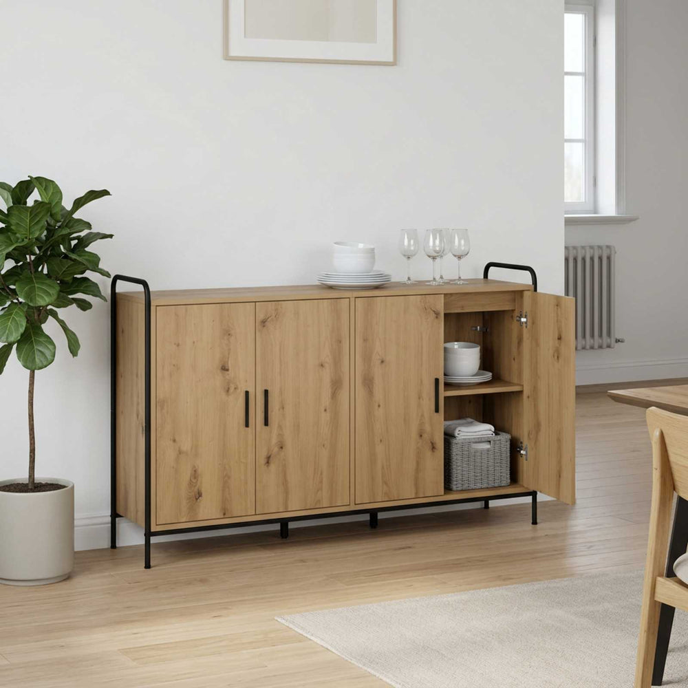 vidaXL Sideboard 135 x 33 x 81 cm Engineered Wood