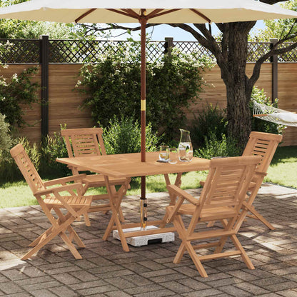 vidaXL Garden Set 5 pcs Brown Solid Teak Wood 1