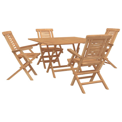 vidaXL Garden Set 5 pcs Brown Solid Teak Wood 2