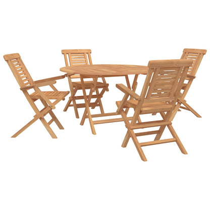 vidaXL Garden Set 5 pcs Brown Solid Teak Wood 2