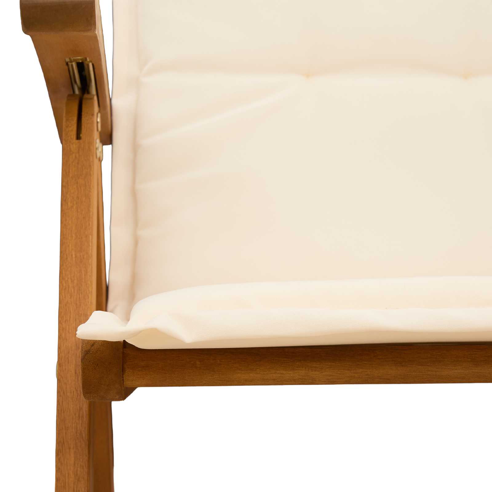 vidaXL Reclining Garden Chairs 6 pcs Natural Solid Acacia Wood 5