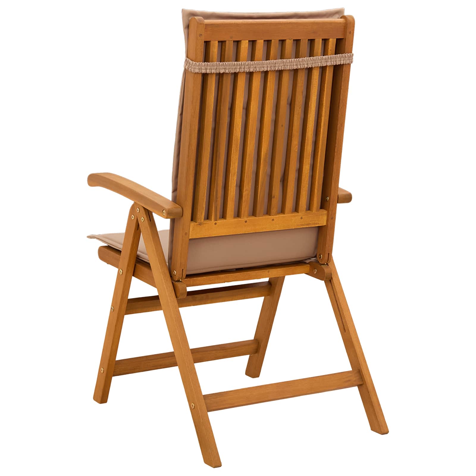 vidaXL Reclining Garden Chairs 6 pcs Natural Solid Acacia Wood 3