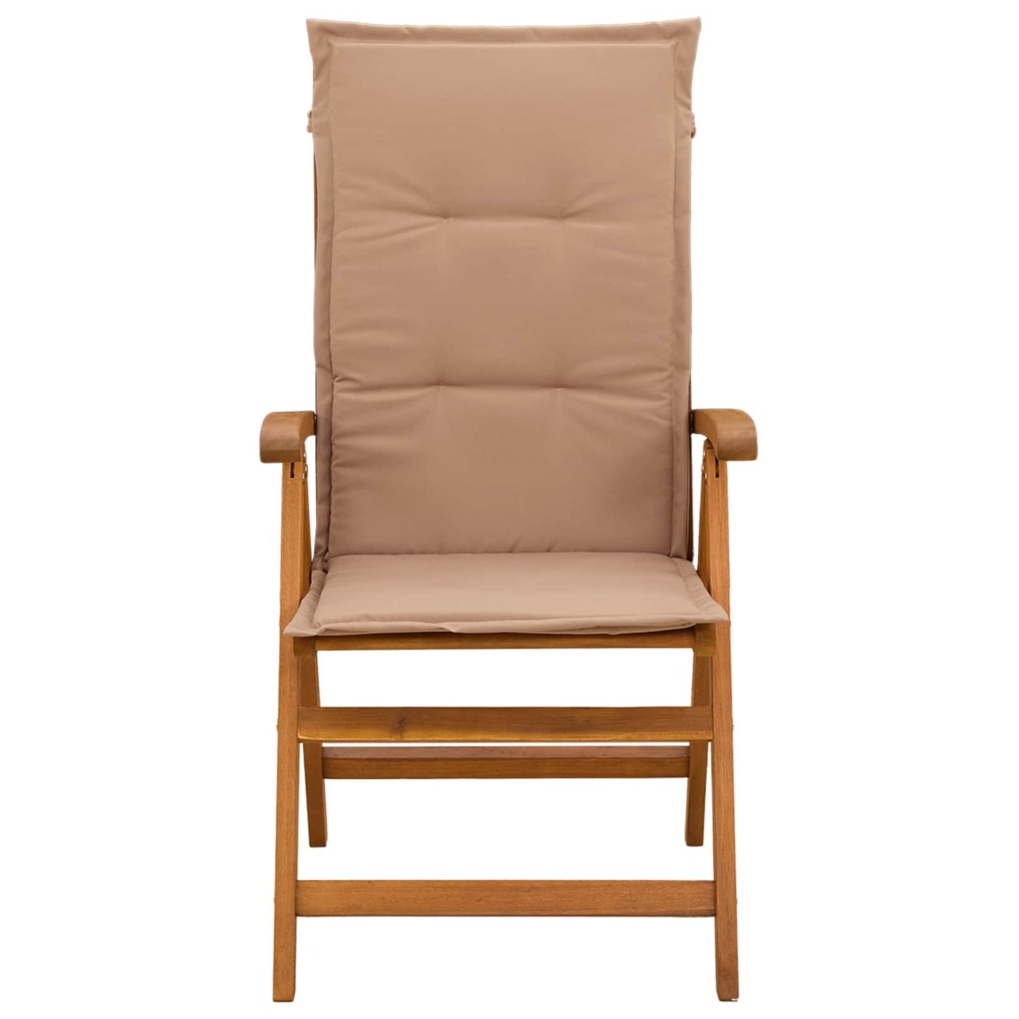 vidaXL Reclining Garden Chairs 6 pcs Natural Solid Acacia Wood 2